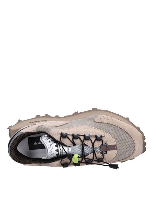 Sneakers in camoscio e tessuto RUN OF | LUNA WMARRONE-ARGENTO
